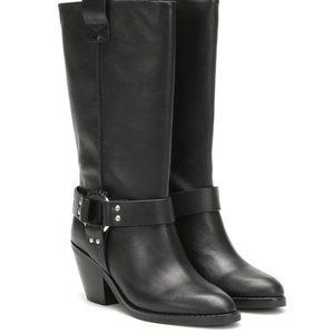 eddie tall black leather harness boot 12 EU 42